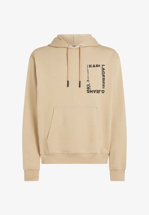 Karl Lagerfeld Jeans, FRAME LOGO - Kapuutsiga pusa - pale khaki