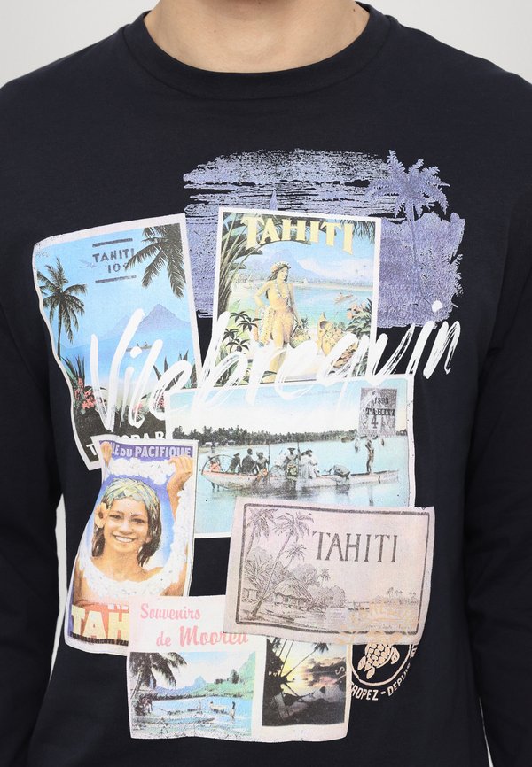 ALES  - Long sleeved top - bleu marine4