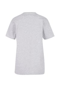 Gray short-sleeve T-shirt made from soft cotton, featuring a crew neckline and smooth texture, with a plain back and no visible patterns.