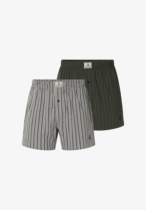 Jan Vanderstorm, 2ER PACK BOXERSHORTS THURE - Weite Boxershorts - oliv dunkelblau