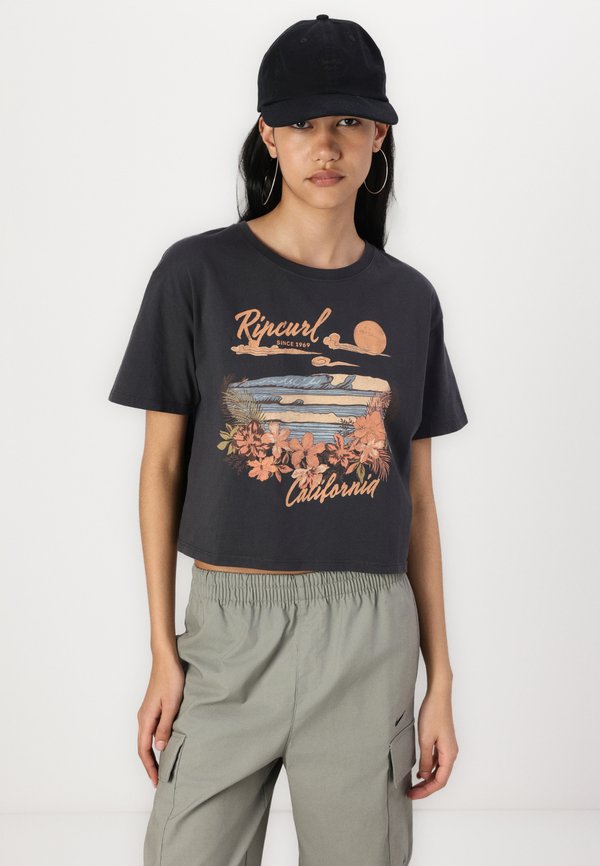 WAVE GLIDERS CROP TEE - Print T-shirt2