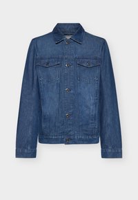 BASIC DENIM JACKET - Jeansjakke - dark stone bright blue denim