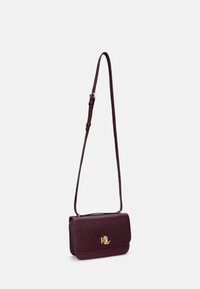 Lauren Ralph Lauren STITCHED NAPPA LEATHER MEDIUM SOPHEE BAG - Keresztpántos táska - pinot noir