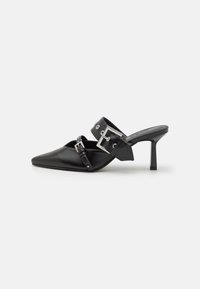 KATNISS - Ciabattine con tacco - black