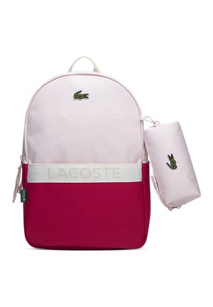 Lacoste PENCIL CASE UNISEX - Zainetto - pink