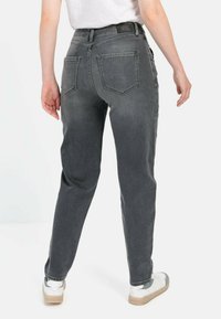 camel active MOM FIT 5-POCKET  - Jeans Tapered Fit - dark grey used
