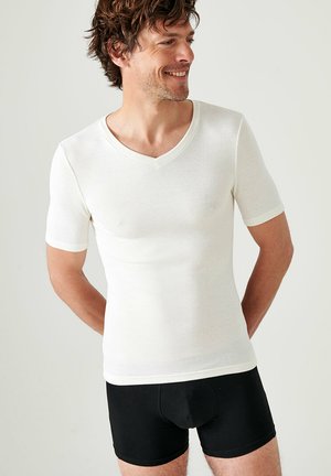 COL V THERMOLACTYL SENSITIVE MANCHES COURTES - Camiseta interior - blanc