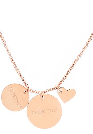 Necklace - rose gold-coloured
