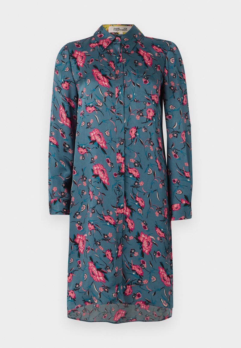 Diane von Furstenberg Blousejurk blauw Diane von Furstenberg Blousejurk blauw