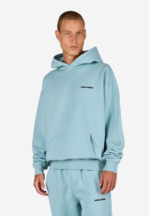 LOGO  - Hoodie - washed frost blue black