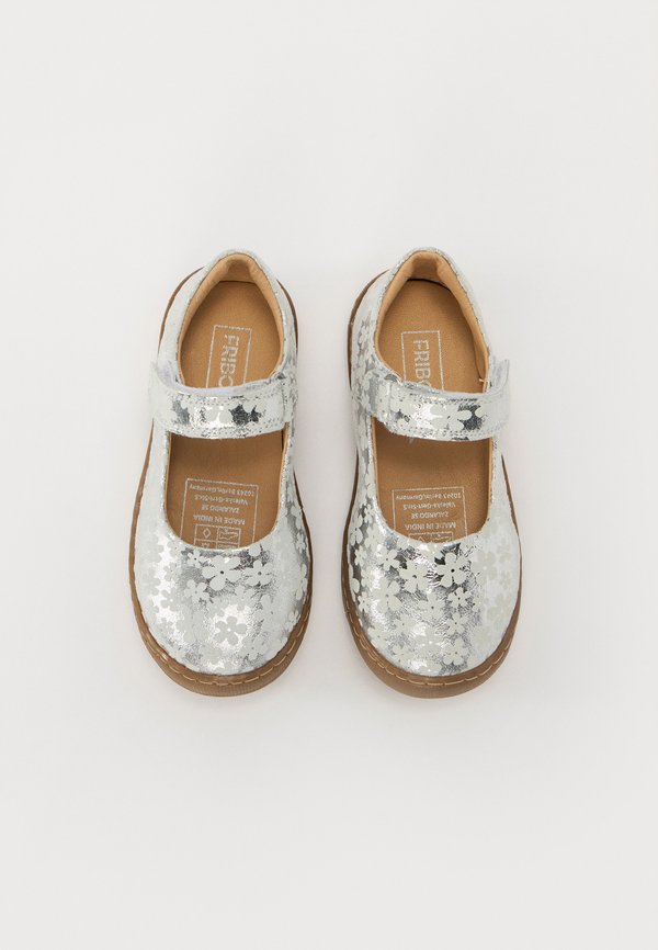 LEATHER – Klassischer Ballerina – silver