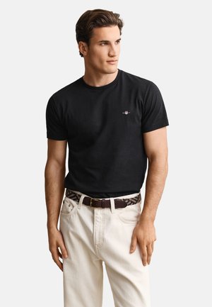 GANT SHIELD  - Βασικό μπλουζάκι - black