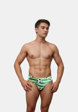FOOTBALL GREEN - Costume da bagno a slip - green