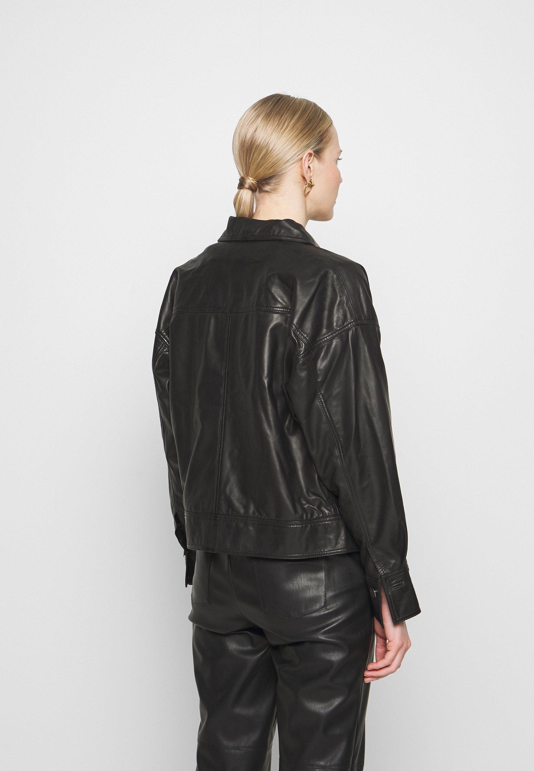 InWear EMONE JACKET Skinnjakke black Zalando.no Mango DANI - Skinnjakke - black