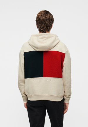 FLAG HOODY - Hættetrøje - ivory petal