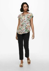 ONLY ONLVIC AOP  - Print T-shirt - blue fog