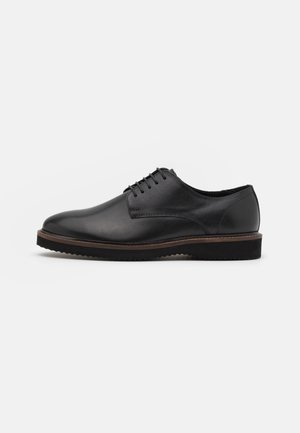 LEATHER - Stringate - black