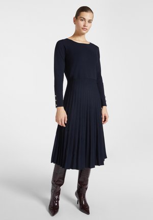 Elena Mirò IN PLISSÉ - Gebreide jurk - blu
