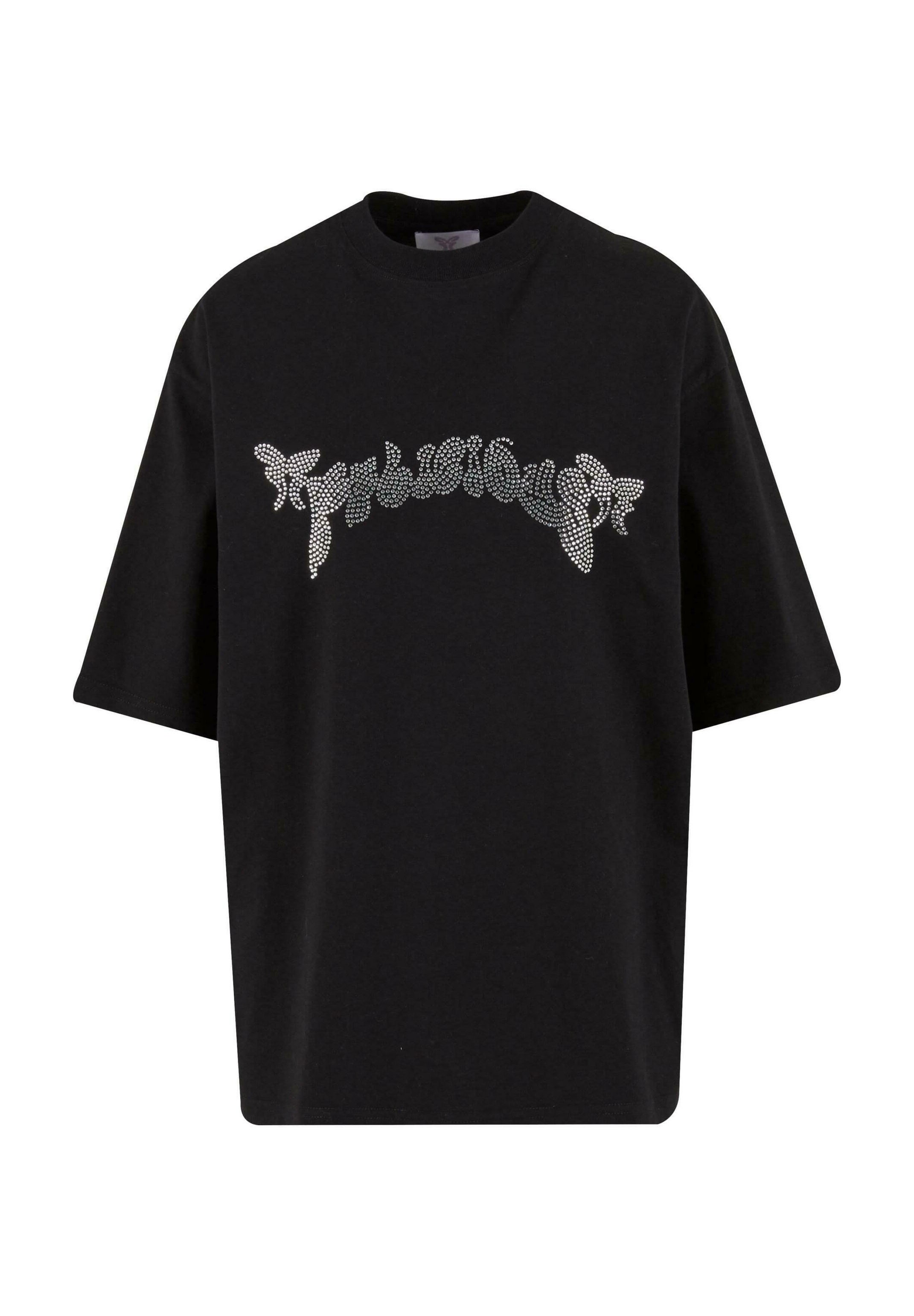 FELICIOUS LOOSE RHINESTONES - Print T-shirt - black - Zalando