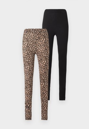 ONLLIVE LOVE NEW 2 PACK - Κολάν - Παντελόνια - black/multi-coloured