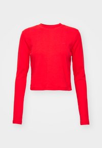 LS CROPPED RIB TEE - Langarmshirt - true red