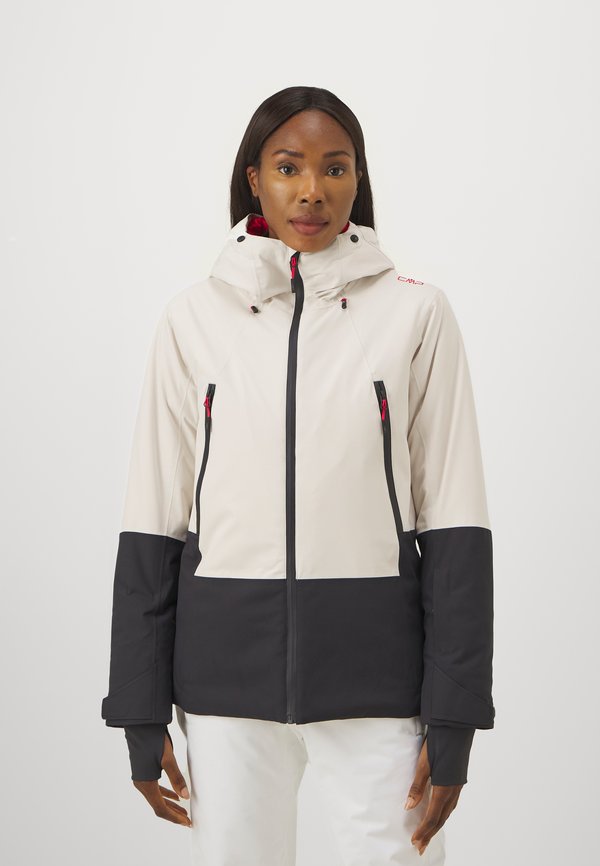 WOMAN JACKET FIX HOOD - Ski jacket - vaniglia