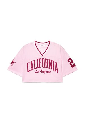 Terranova, T-SHIRT CROP - T-shirt con stampa - rosa