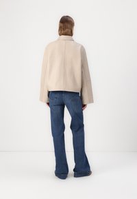 Samsøe Samsøe SALYLO JACKET - Læderjakker - washed white pepper