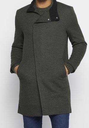 Klassischer Mantel - dark green