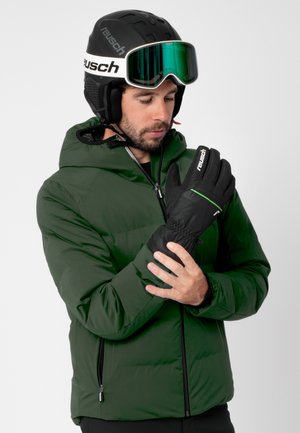 SNOW - Gloves - black   neon green