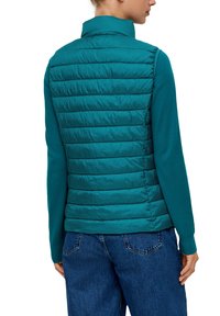 s.Oliver STEPP MIT REISSVERSCHLUSSTASCHEN - Weste - petrol