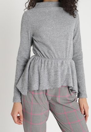 Pullover - mottled light grey