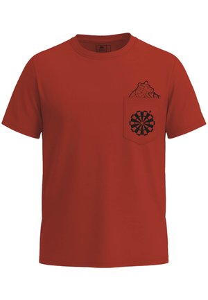FORSBERG TASCHENBÄR DARTS - Print T-shirt - rot