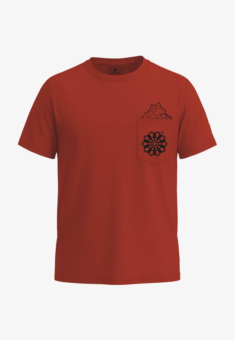 FORSBERG TASCHENBÄR DARTS - Camiseta estampada - rot
