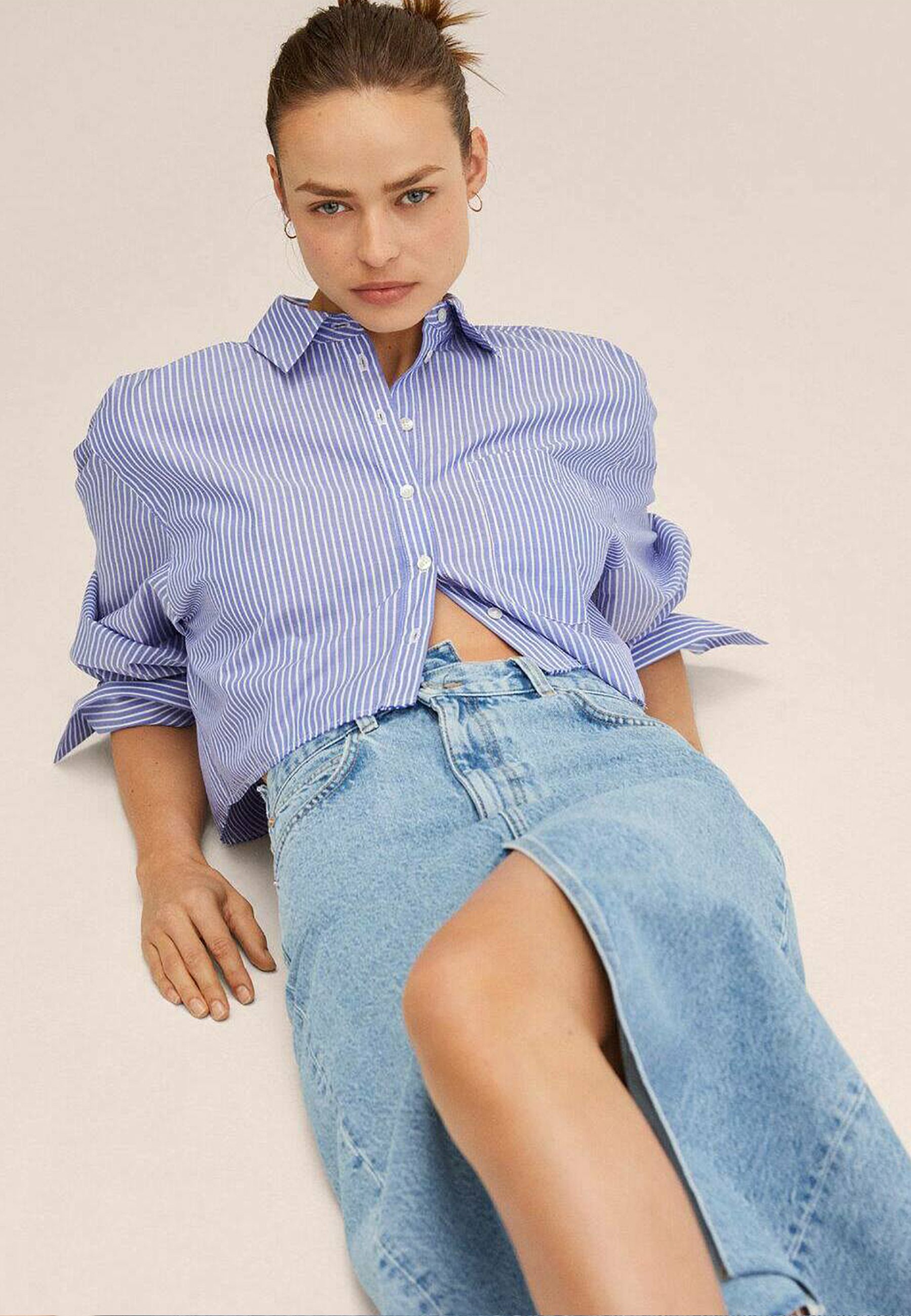 Mango AMALIEN - Falda vaquera - middenblauw/blue denim - Zalando.es