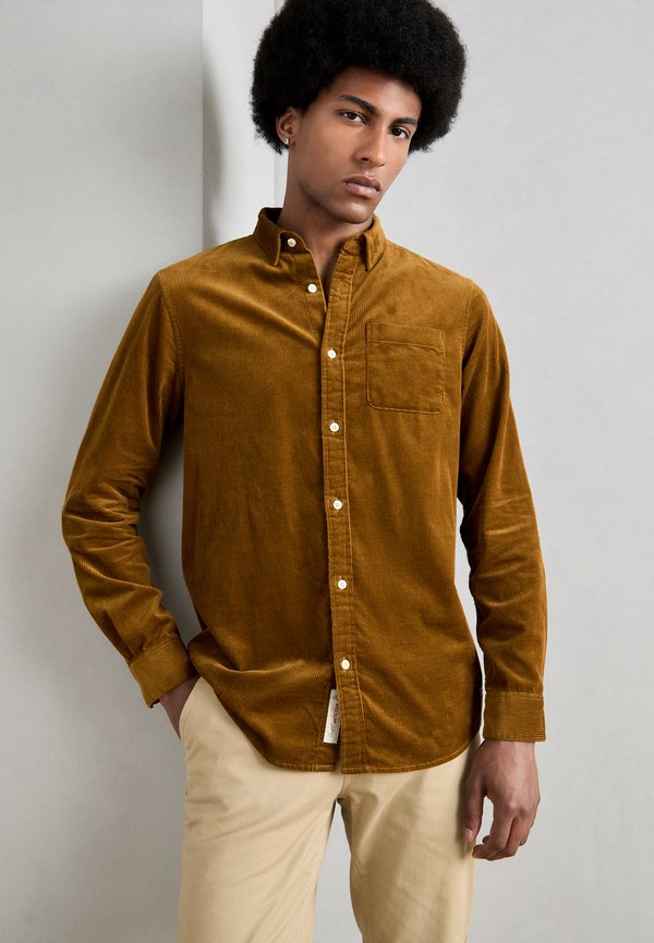 SOLID SHIRT - Shirt - golden rust