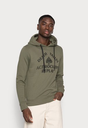 Felpa con cappuccio - military