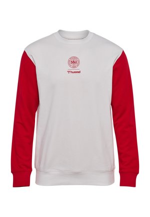 Hummel HUMMEL DBU 26 FAN RED-WHITE CREW NECK UNISEX - Sweatshirt - white tango red