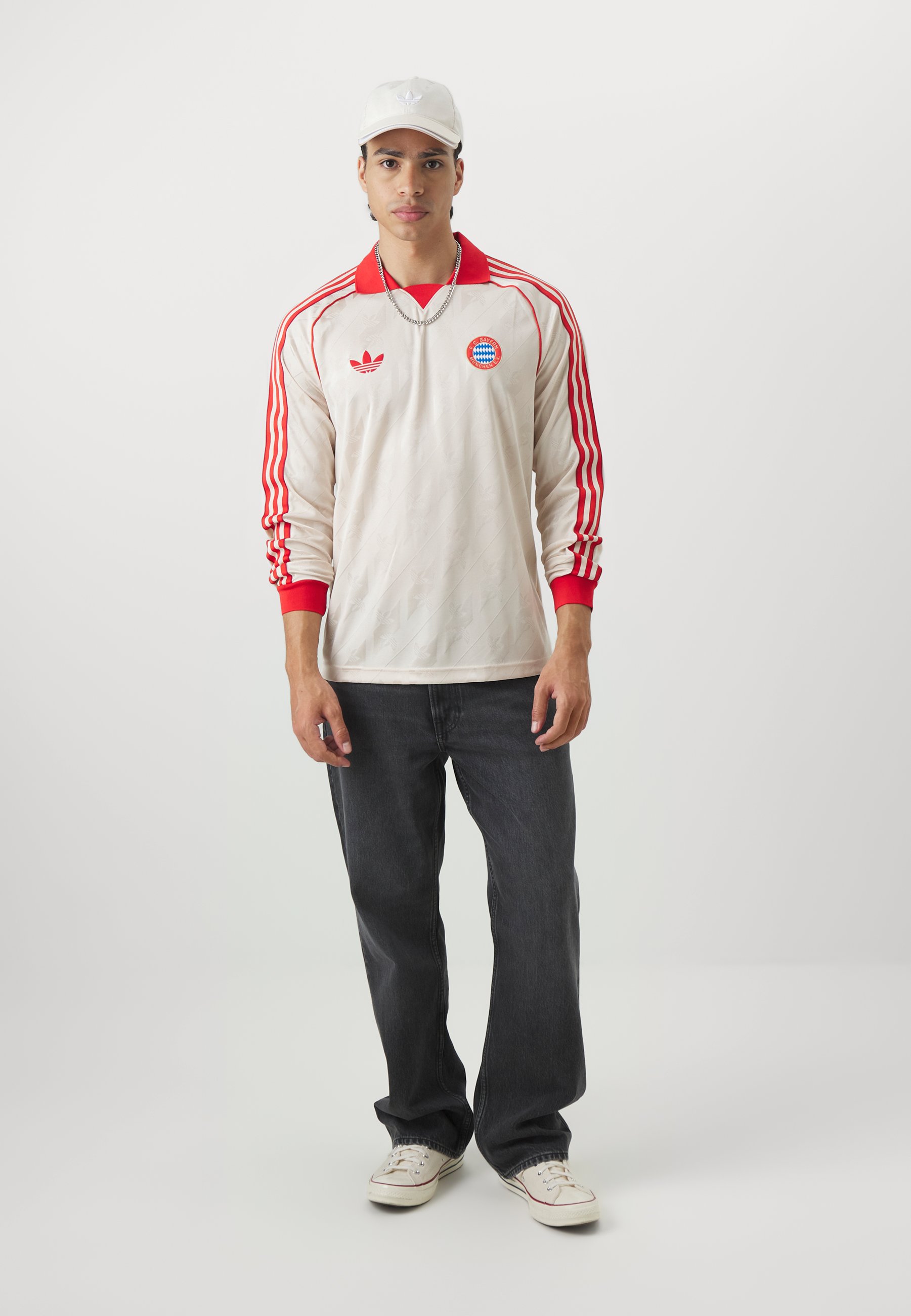 FC Bayern München 長袖ポロシャツ adidas adidas Performance FC BAYERN MÜNCHEN LONGSLEEVE - Club wear