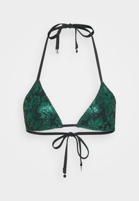 TRIXA - Bikini pezzo sopra - black/green