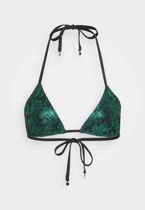 TRIXA - Bikinitop - black/green