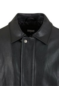 Urban Classics Faux leather jacket - black