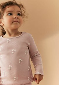 Next Majica z dolgimi rokavi - pink ditsy floral