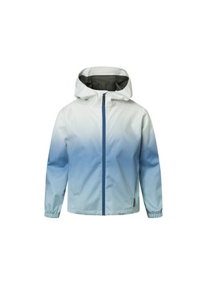 Kerge, veekindel jakk, millel on valge kuni helesinine gradient. Omab kapuutsi, elastseid mansette ja keskset lukku.