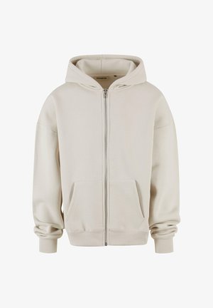 SC -HOODIE - Športna jopa s kapuco na zadrgo - white grey