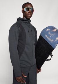 Oakley NORDIC MID FULL ZIP HOOD - Giacca in pile - blackout