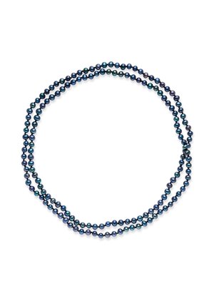 SÜSSWASSER-ZUCHTPERLE PFAUEN - Ketting - blau