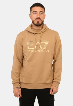 Felpa con cappuccio - brown