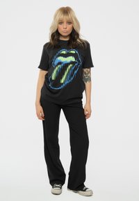 Paradiso Clothing THE ROLLING STONES DISTORTED TONGUE - Print T-shirt - black