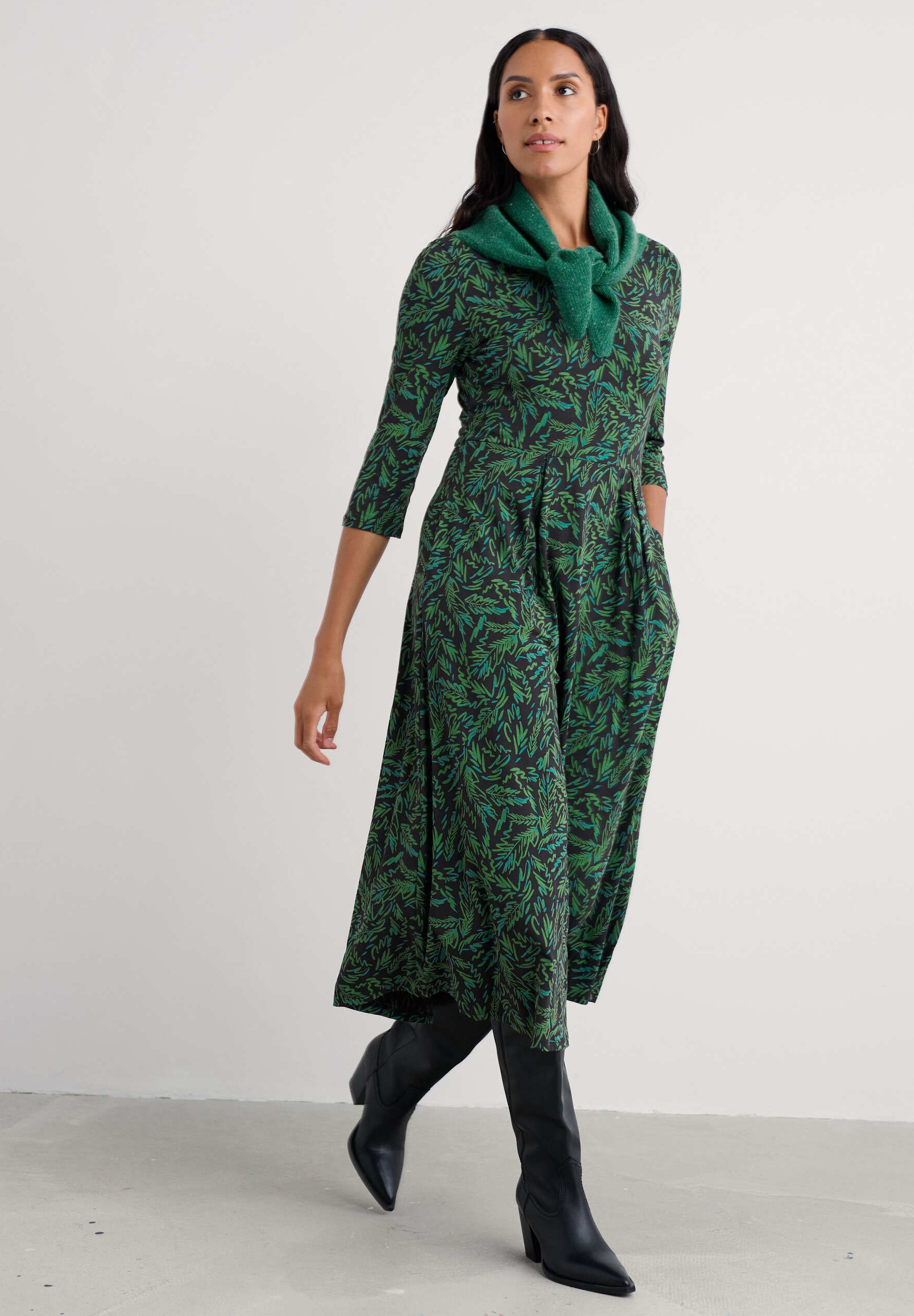 seasalt green dress Womens Green Linen SeaSalt Cornwall Dress size 20 main image 0